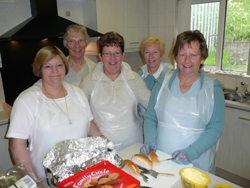 Ladies from Carnmoney parish MU who prepared refreshments for the car boot sale.